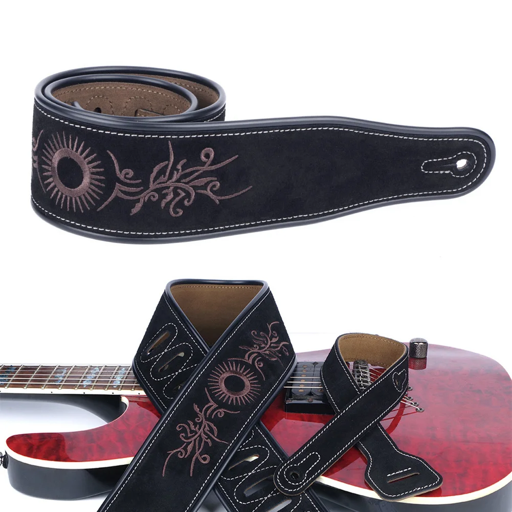 Leather Acoustic Electric Guitar Strap Cowhide Soft Durable Black 7.2cm 110.5-134.5cm Adjustable Guitar Straps Guitars Accessory
Leather Acoustic Electric Guitar Strap Cowhide Soft Durable Black 7.2cm 110.5-134.5cm Adjustable Guitar Straps Guitars Accessory