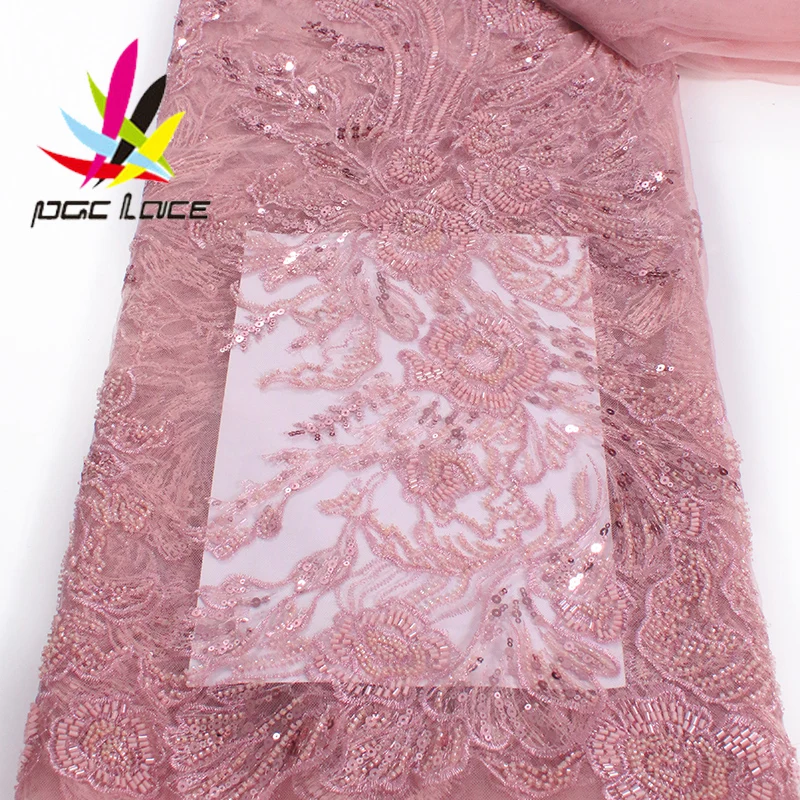 Heavy Pink Sequins Lace Fabric With Bead Sequins For Bridal Dress Luxury Evening Dress French Lace 5 yards
Heavy Pink Sequins Lace Fabric With Bead Sequins For Bridal Dress Luxury Evening Dress French Lace 5 yards