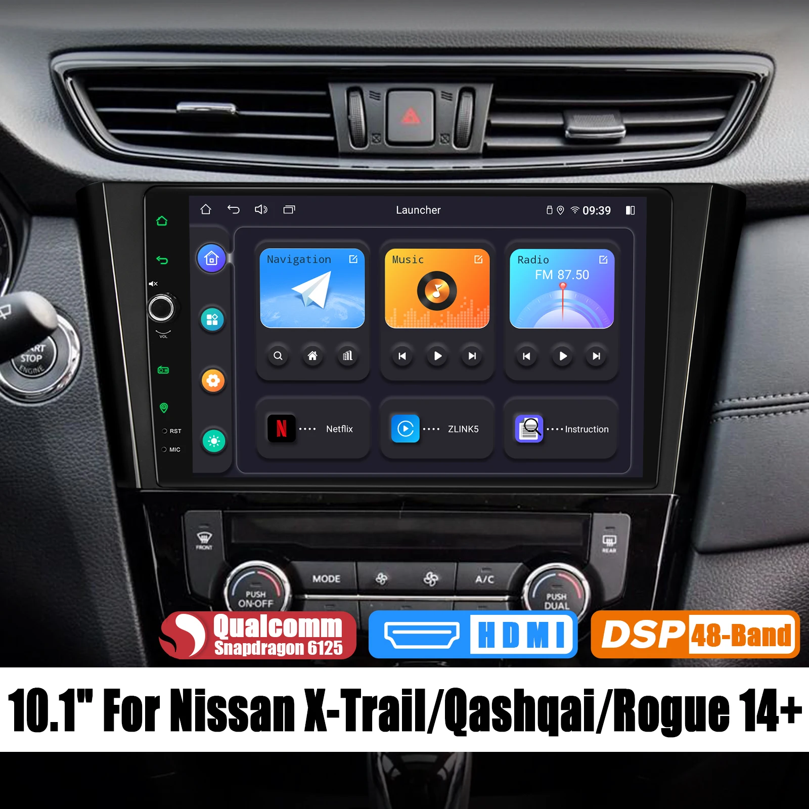 JOYFORWA Android Car Radio Stereo Multimedia Player 10.1" With 1280*800 Touch Screen For Nissan X-Trail Qashqai Rogue 2014+
JOYFORWA Android Car Radio Stereo Multimedia Player 10.1" With 1280*800 Touch Screen For Nissan X-Trail Qashqai Rogue 2014+
