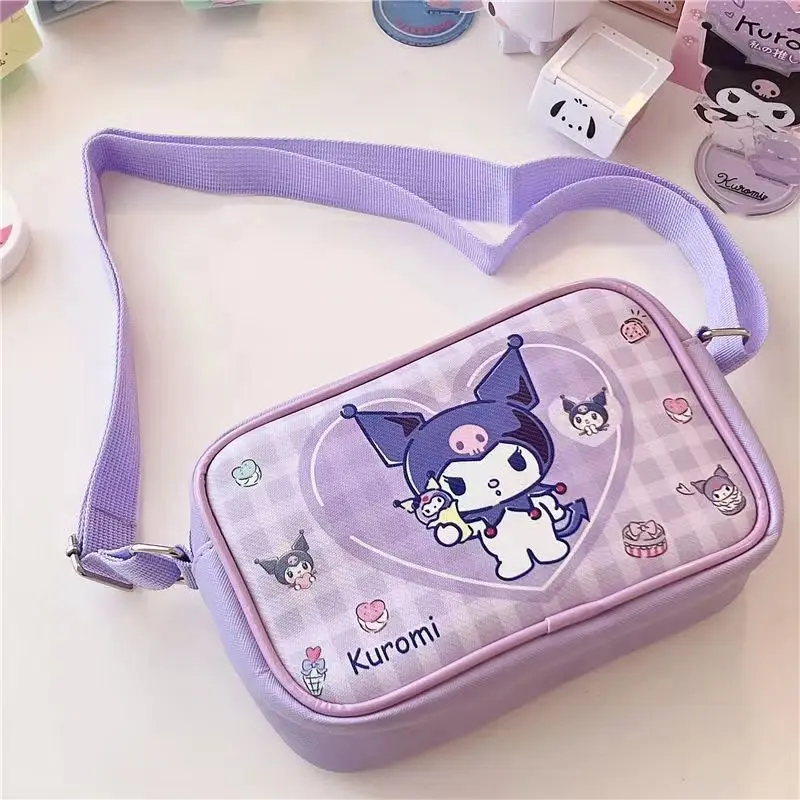 Sanrio Kuromi Leather Crossbody Bag Women Children Cartoon Cinnamoroll Pompompurin Pupils Storage Waterproof Shoulder Square Bag
Sanrio Kuromi Leather Crossbody Bag Women Children Cartoon Cinnamoroll Pompompurin Pupils Storage Waterproof Shoulder Square Bag