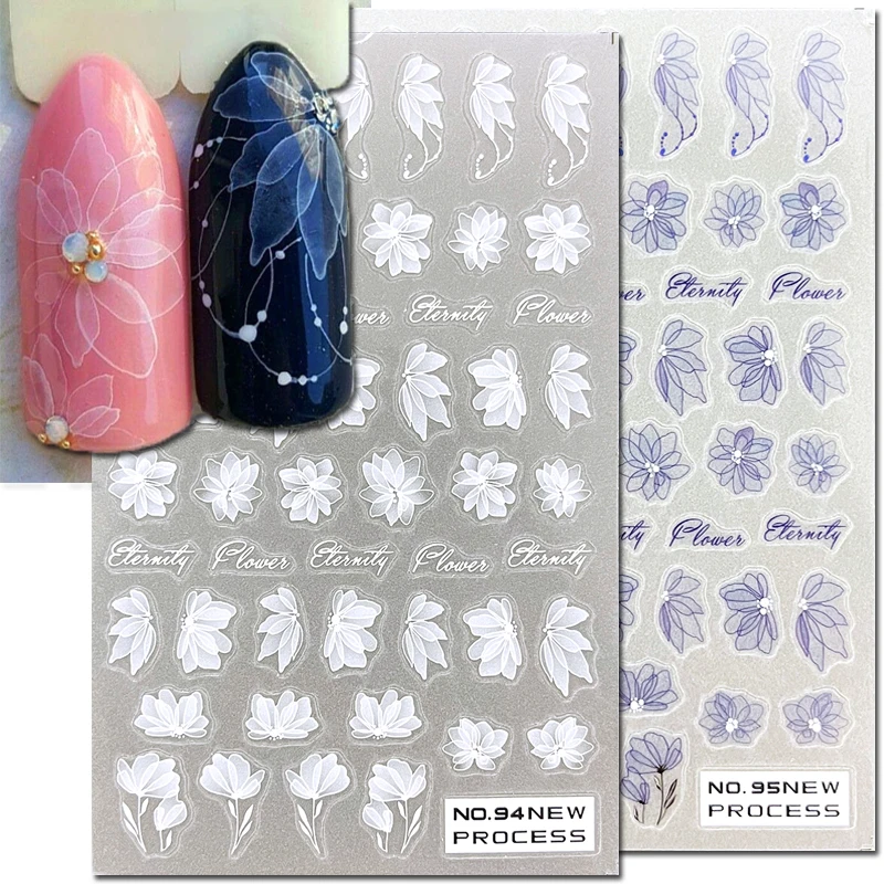 Nail Art Decals New Ultrathin Clear White Purple Petals Flowers Back Glue Nail Stickers Decoration For Nail Tips Beauty
Nail Art Decals New Ultrathin Clear White Purple Petals Flowers Back Glue Nail Stickers Decoration For Nail Tips Beauty
