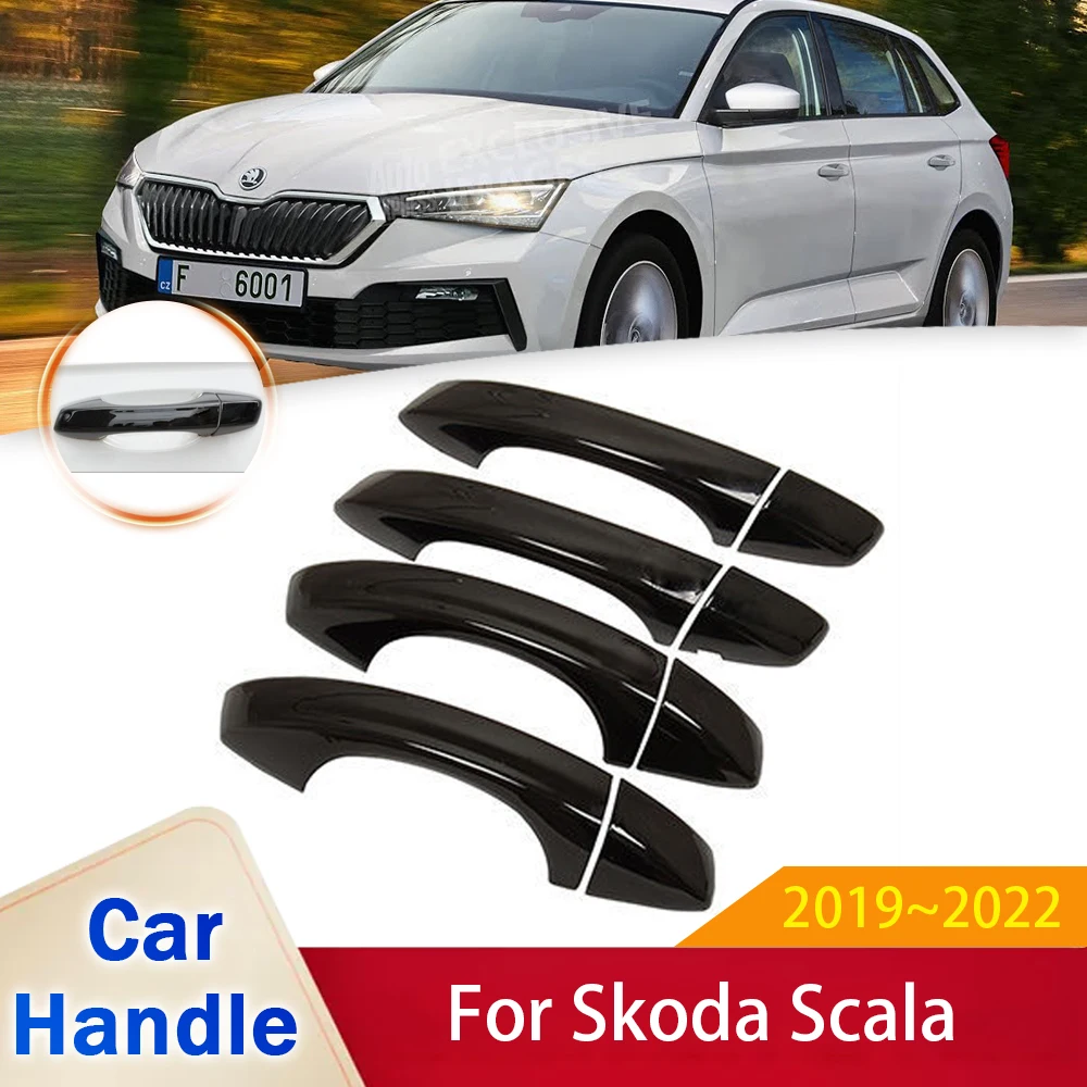for Skoda Scala 2019 2020 2021 2022 Luxuriou Gloss Black Smart Door Handle Cover Sticker Trim Car Protective Film Accessories
for Skoda Scala 2019 2020 2021 2022 Luxuriou Gloss Black Smart Door Handle Cover Sticker Trim Car Protective Film Accessories