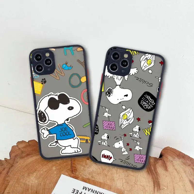 Cartoon Dog Charlie Browns Snoopy Phone Case For iphone 13 12 11 Pro Max Mini XS 8 7 Plus X SE 2020 XR Matte Transparent Cover
Cartoon Dog Charlie Browns Snoopy Phone Case For iphone 13 12 11 Pro Max Mini XS 8 7 Plus X SE 2020 XR Matte Transparent Cover