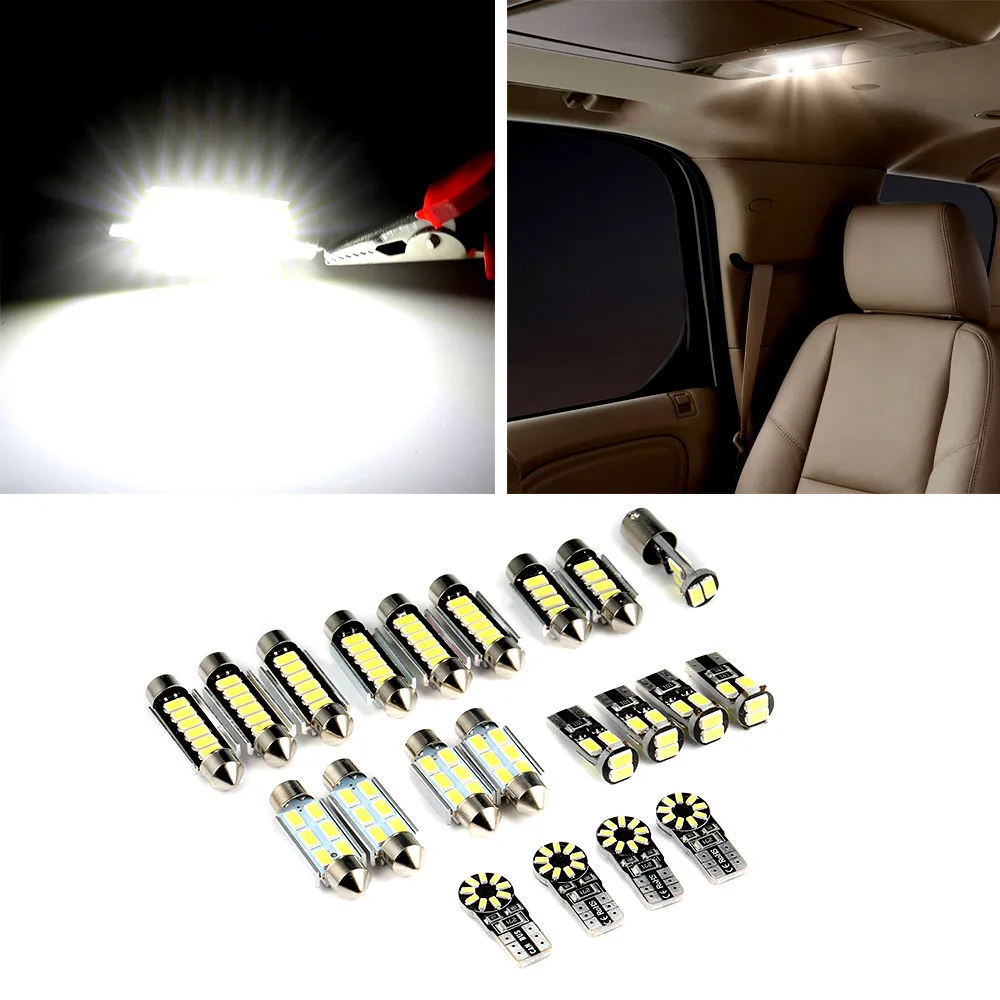 21/23Pcs Super Bright T10 LED Canbus BA9S Error Free Car Interior Light Replacement Bulb Set For BMW X5 E53 E60 E61 5er 12 White
21/23Pcs Super Bright T10 LED Canbus BA9S Error Free Car Interior Light Replacement Bulb Set For BMW X5 E53 E60 E61 5er 12 White
