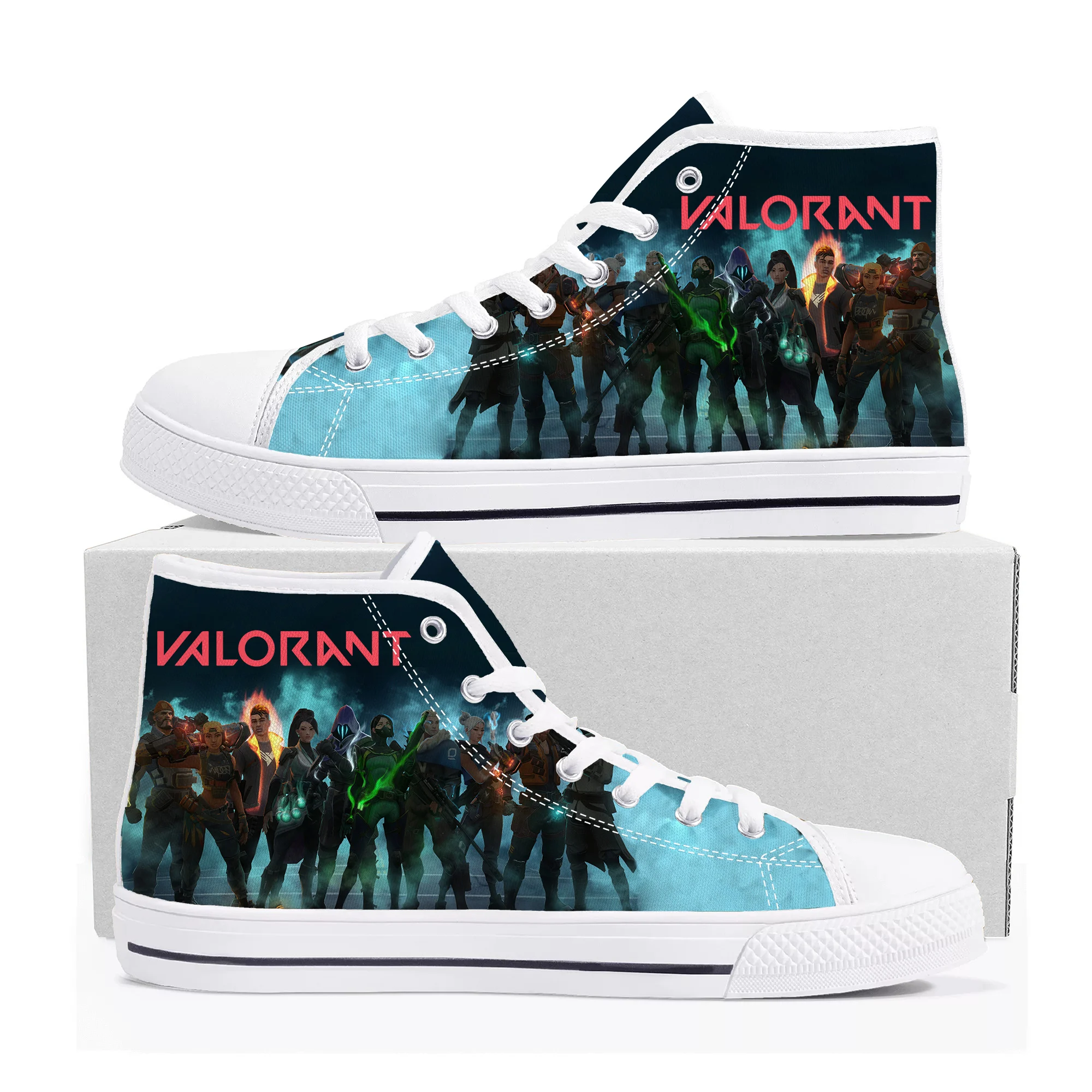 Agent Manga Cartoon Game Valorant High Top Sneakers Mens Womens Teenager High Quality Canvas Shoes Casual Tailor Made Sneaker
Agent Manga Cartoon Game Valorant High Top Sneakers Mens Womens Teenager High Quality Canvas Shoes Casual Tailor Made Sneaker