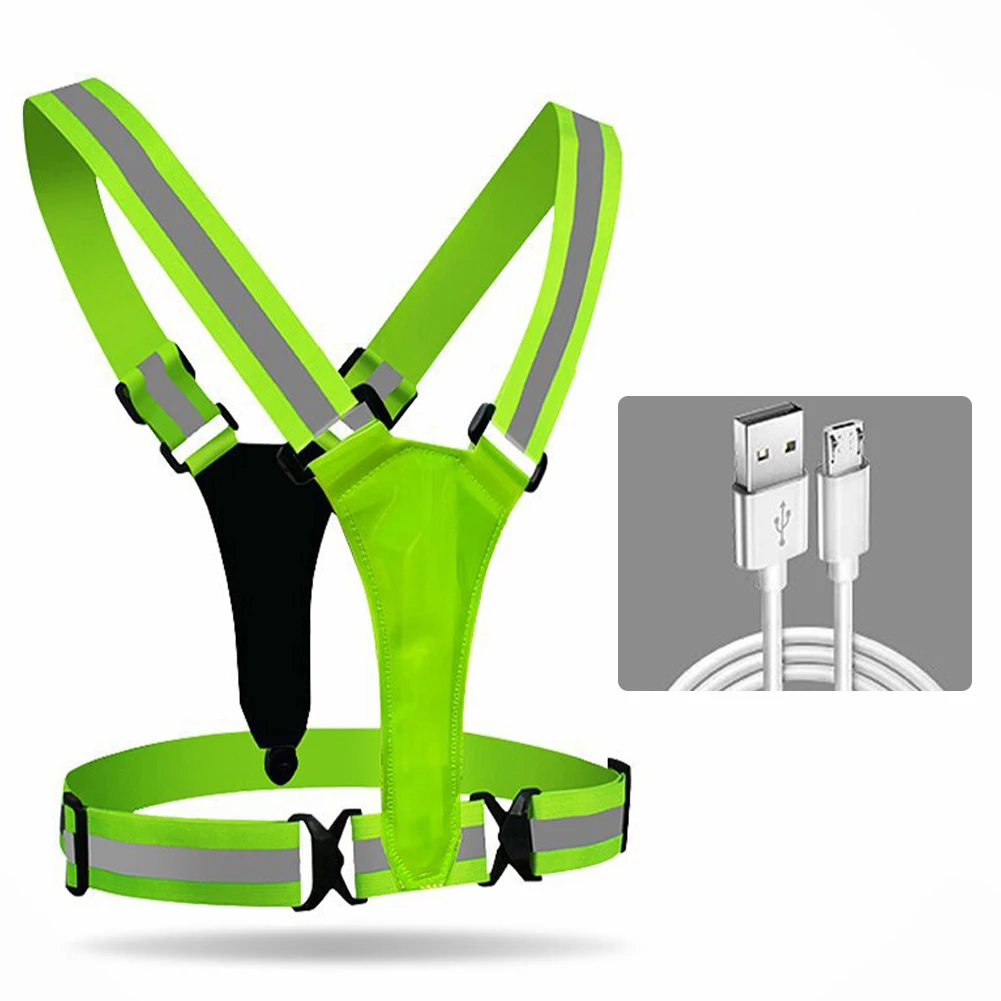 LED Wirless Cycling Vest USB Rechargeable Reflective Warning Vest Cycling Outdoor Night Running Adjustable Warning Safety Suit
LED Wirless Cycling Vest USB Rechargeable Reflective Warning Vest Cycling Outdoor Night Running Adjustable Warning Safety Suit