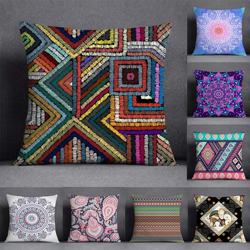 45*45CM Vintage Mandala Pattern Home Decor Pillowcase Square Pillowcase Car Sofa Office Home Decor Cushion Cover 2022
45*45CM Vintage Mandala Pattern Home Decor Pillowcase Square Pillowcase Car Sofa Office Home Decor Cushion Cover 2022