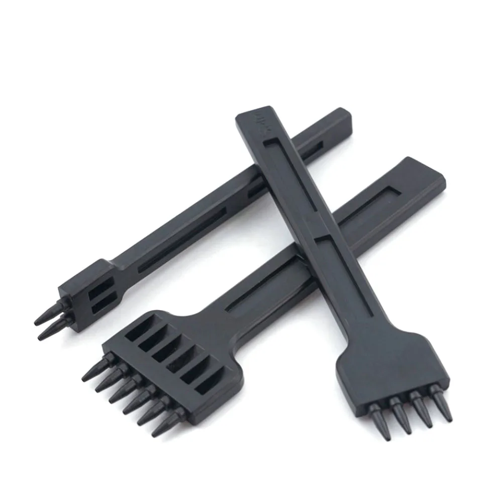 1PCS 4/5/6mm Leather Black Round Hole Row 2/4/6 Hole Punch Tool DIY Round Stitching Punch Hardened Alloy Steel Home Hand Tool
1PCS 4/5/6mm Leather Black Round Hole Row 2/4/6 Hole Punch Tool DIY Round Stitching Punch Hardened Alloy Steel Home Hand Tool