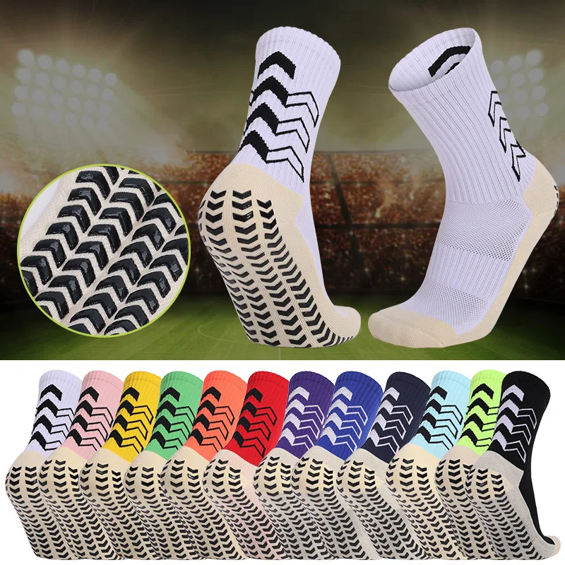 Men Anti-Slip Soccer Sports Socks Unisex Elastic Soft Breathable Mid-long Athletic Running Socks Plantar Absorbing Sweat Socks W
Men Anti-Slip Soccer Sports Socks Unisex Elastic Soft Breathable Mid-long Athletic Running Socks Plantar Absorbing Sweat Socks W