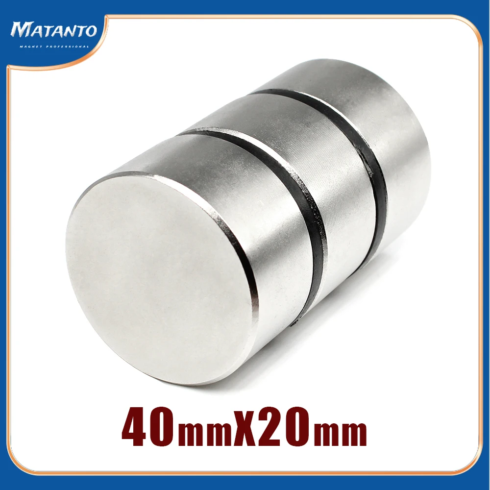 1/2PCS 40x20 mm Thick Rare Earth Neodymium Magnet 40x20mm Big Strong Round Magnets N35 Permanent Disc Search Magnet 40*20
1/2PCS 40x20 mm Thick Rare Earth Neodymium Magnet 40x20mm Big Strong Round Magnets N35 Permanent Disc Search Magnet 40*20