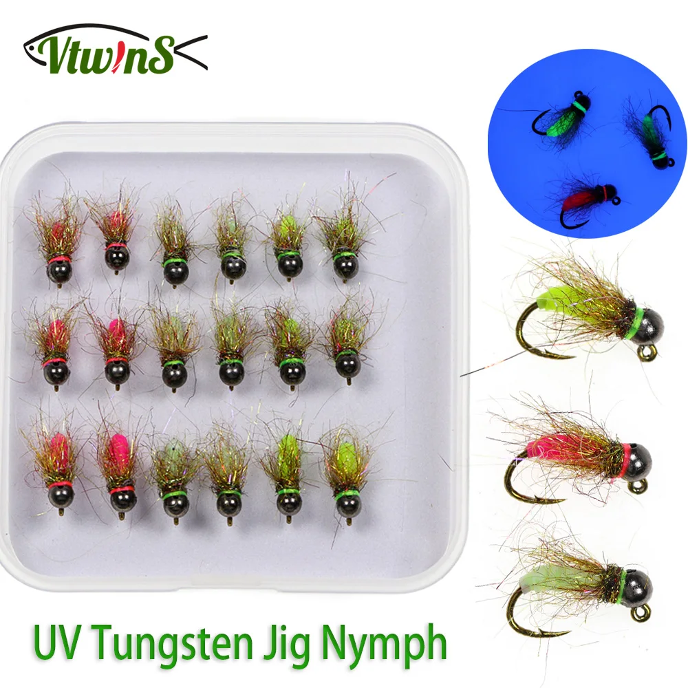 Vtwins1 Set Realistic Barbed Tungsten Beadhead Jig Nymph Fly Fast Sinking Wet Euro Nymph Fly For Trout Fishing Lure #12 #14 #16
Vtwins1 Set Realistic Barbed Tungsten Beadhead Jig Nymph Fly Fast Sinking Wet Euro Nymph Fly For Trout Fishing Lure #12 #14 #16