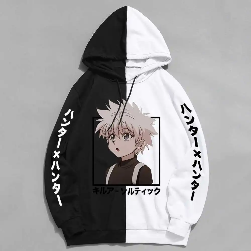 Мужские толстовки Hunter X Hunter Killua Zoldyck, осенне-зимние толстовки для мальчиков и девочек, модная Аниме Толстовка Killua Eye для косплея 
Мужские толстовки Hunter X Hunter Killua Zoldyck, осенне-зимние толстовки для мальчиков и девочек, модная Аниме Толстовка Killua Eye для косплея