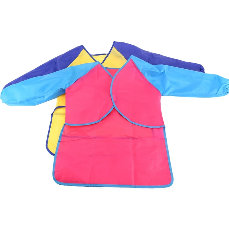 Pack Of 2 Kids Art Smocks, Children Waterproof Artist Painting Aprons Long Sleeve With 3 Pockets For Age 2-6 Years
Pack Of 2 Kids Art Smocks, Children Waterproof Artist Painting Aprons Long Sleeve With 3 Pockets For Age 2-6 Years