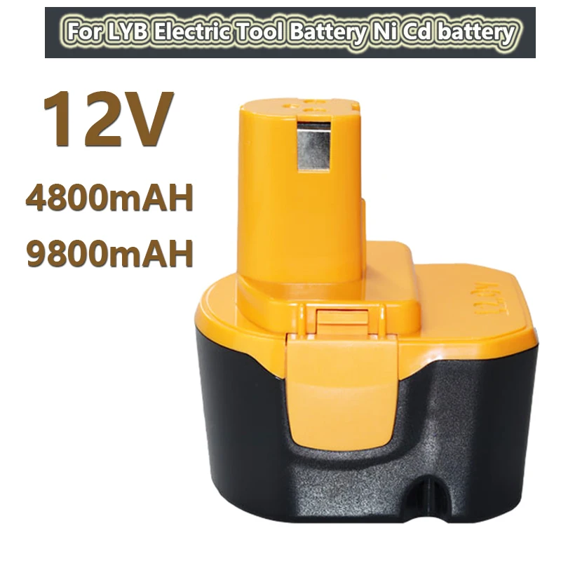 12V 4.8Ah/9.8Ah Ni-MH Replacement Battery for Ryobi 1400652 1400670 1400652B 1400143 RY-1204 R10510 RY1201 TDS4000 TF1100
12V 4.8Ah/9.8Ah Ni-MH Replacement Battery for Ryobi 1400652 1400670 1400652B 1400143 RY-1204 R10510 RY1201 TDS4000 TF1100
