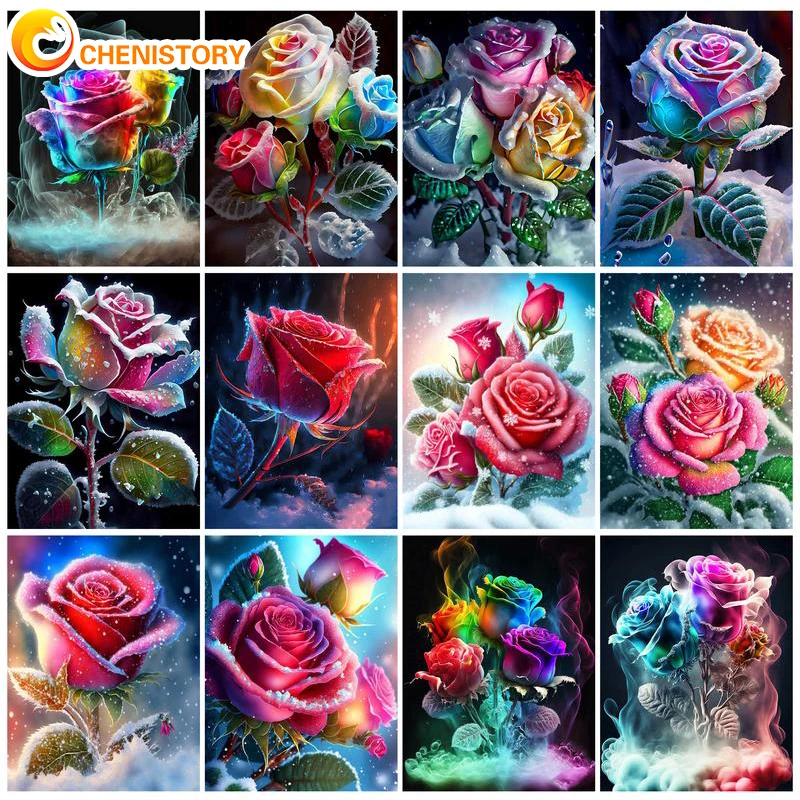 CHENISTORY DIY Oil Painting By Numbers Kits Colored Rose Scenery Coloring By Numbers On Canvas Digital Painting Home Decor
CHENISTORY DIY Oil Painting By Numbers Kits Colored Rose Scenery Coloring By Numbers On Canvas Digital Painting Home Decor