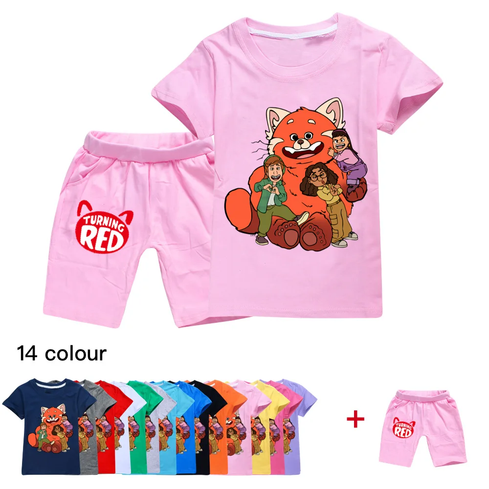 Sports and Leisure T-Shirt + Shorts 2022 Summer Turning Red Fashion All-match Boy Cute Charming Girl Top Baby Toddler Short
Sports and Leisure T-Shirt + Shorts 2022 Summer Turning Red Fashion All-match Boy Cute Charming Girl Top Baby Toddler Short