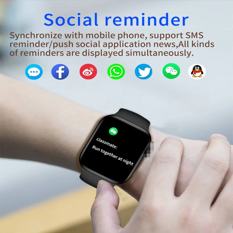 New Smart Watch Women Bracelet Fitness Tracker Blood Pressure Blood oxygen monitoring For Xiaomi Smart phone Smartwatch Men
New Smart Watch Women Bracelet Fitness Tracker Blood Pressure Blood oxygen monitoring For Xiaomi Smart phone Smartwatch Men