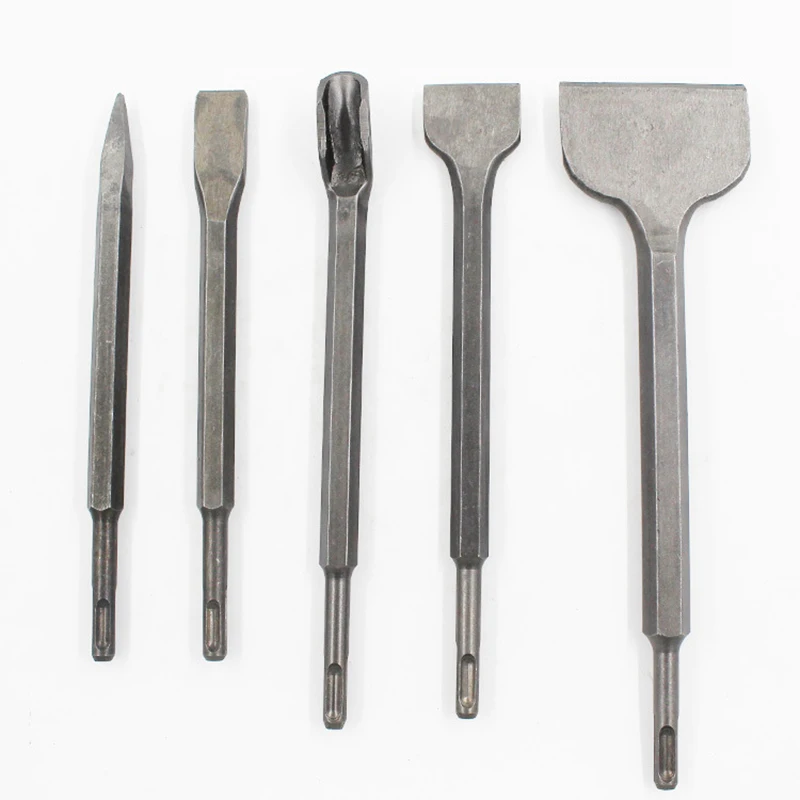 

SDS PLUS Round Shank Electric Hammer Masonry Point Groove Flat Chisel Drill Bit For Tile Cement Concrete Brick Stone