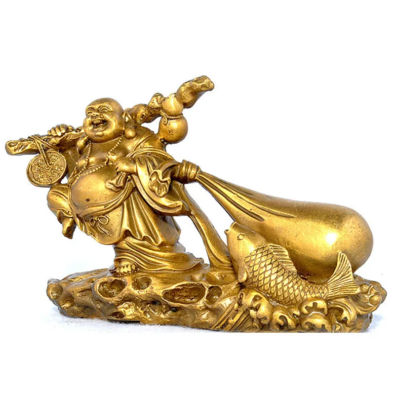 Brass Maitreya Statue Big Belly Smiling Buddha Decoration Cloth Bag Monk Gold Bag Large Company Opening Gifts
Brass Maitreya Statue Big Belly Smiling Buddha Decoration Cloth Bag Monk Gold Bag Large Company Opening Gifts