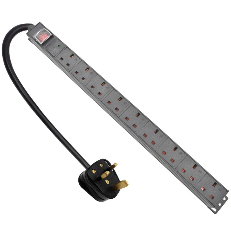 PDU Power Strip Network Cabinet Rack 13A/16A Aluminum Alloy 9 Way Outlet Break Switch 2m Extension Cord Lightning protection
PDU Power Strip Network Cabinet Rack 13A/16A Aluminum Alloy 9 Way Outlet Break Switch 2m Extension Cord Lightning protection