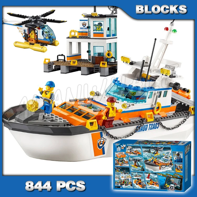 844pcs Urban Coast Guard Observation Headquarters Ship Speedboat 10755 Building Blocks Set Bricks Compatible with Model 
844pcs Urban Coast Guard Observation Headquarters Ship Speedboat 10755 Building Blocks Set Bricks Compatible with Model