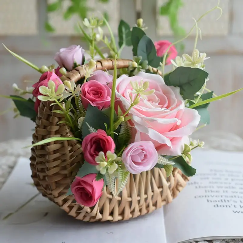 Woven Flower Baskets Half Moon Storage Container Multi Function Handmade Baskets Elegant Handbaskets For Picnic Home Decoration
Woven Flower Baskets Half Moon Storage Container Multi Function Handmade Baskets Elegant Handbaskets For Picnic Home Decoration