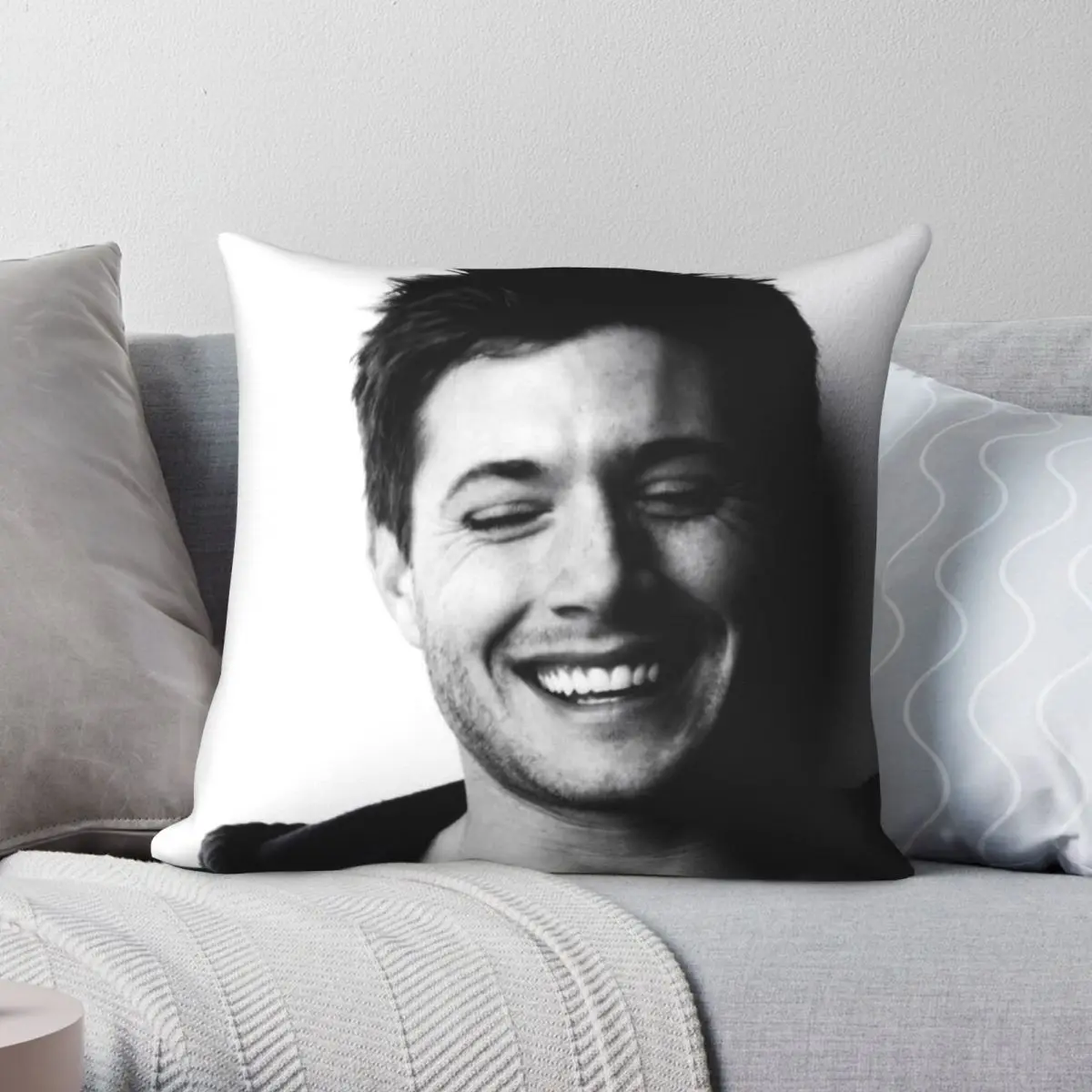 Jensen Dean As квадратный чехол для подушки из полиэстера и льна бархатный с принтом на
