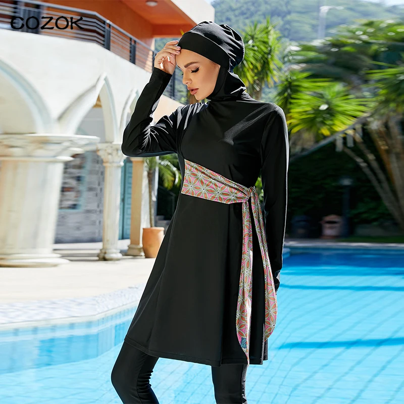 bikini Muslim swimsuit 2022 Style Black Full Coverage Islamic Swim Suit 3pcs Muslimah Set Sportswear For Woman Swimwear Hijab
bikini Muslim swimsuit 2022 Style Black Full Coverage Islamic Swim Suit 3pcs Muslimah Set Sportswear For Woman Swimwear Hijab