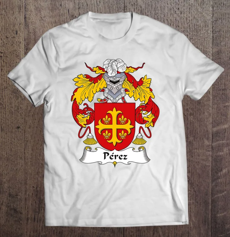 Футболка с изображением герба рук Переса-семьи крест, большие размеры, Мужская футболка с коротким рукавом, Мужская одежда, футболка для жен... 
Футболка с изображением герба рук Переса-семьи крест, большие размеры, Мужская футболка с коротким рукавом, Мужская одежда, футболка для жен...