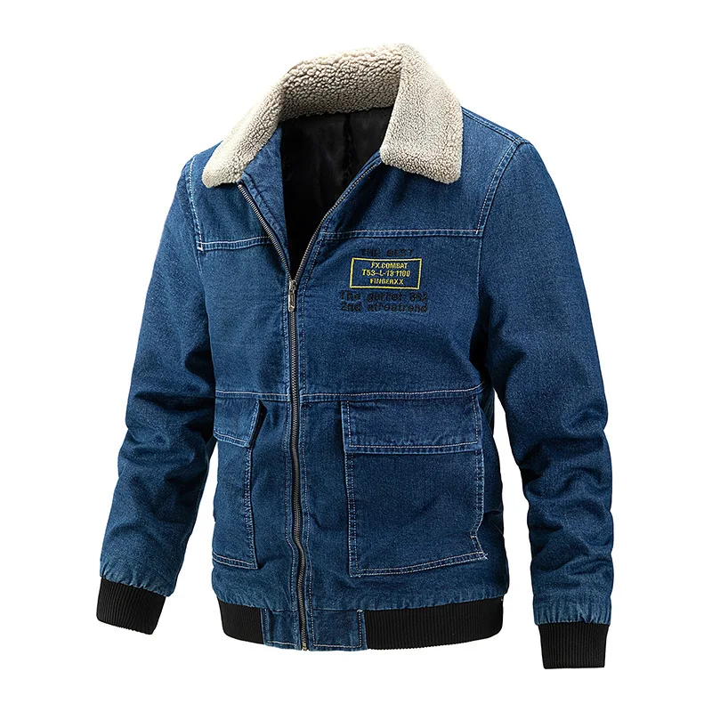 Plus Size Mens Denim Jackets Winter Plus Velvet Thick Denim Overcoats Loose Warm Jeans Coat for Men
Plus Size Mens Denim Jackets Winter Plus Velvet Thick Denim Overcoats Loose Warm Jeans Coat for Men