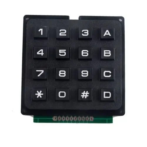 Матричный модуль клавиатуры 4x4, используется ключ PIC AVR Stamp Sml 4*4, пластиковый переключатель для контроллера Arduino
Матричный модуль клавиатуры 4x4, используется ключ PIC AVR Stamp Sml 4*4, пластиковый переключатель для контроллера Arduino