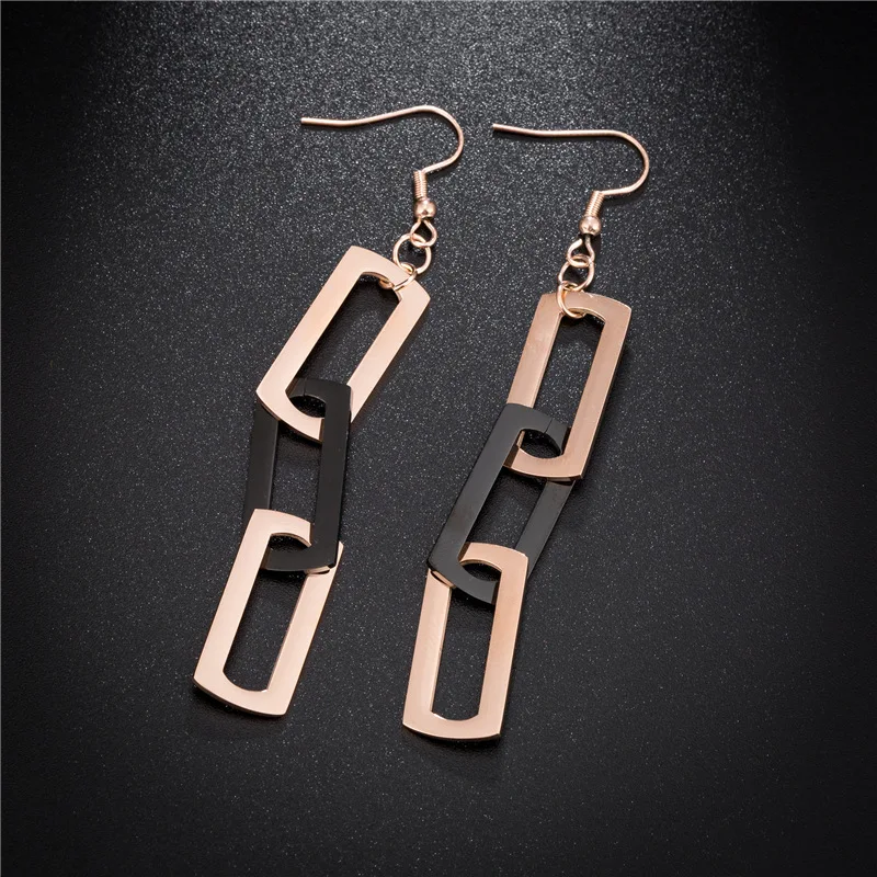 Titanium Steel Trendy Geometric Tassel Stud Earrings For Women Versatile And Personalized Party Jewelry
Titanium Steel Trendy Geometric Tassel Stud Earrings For Women Versatile And Personalized Party Jewelry