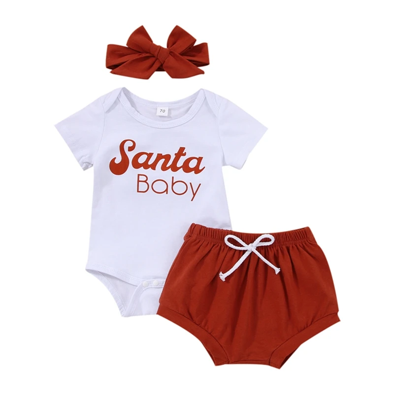 3 шт., летние повседневные боди с коротким рукавом и принтом букв 
3 шт., летние повседневные боди с коротким рукавом и принтом букв