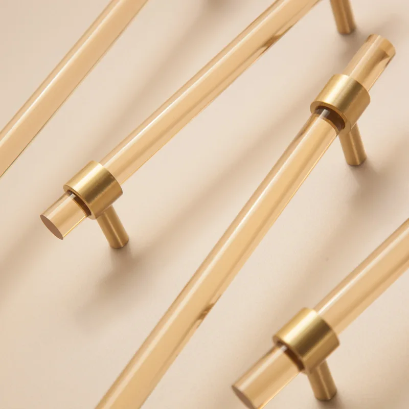 Champagne Crystal Cupboard Handle Simple Brass Acrylic Dresser Drawer Pull T Bar Bedroom Bathroom Furniture Handles
Champagne Crystal Cupboard Handle Simple Brass Acrylic Dresser Drawer Pull T Bar Bedroom Bathroom Furniture Handles