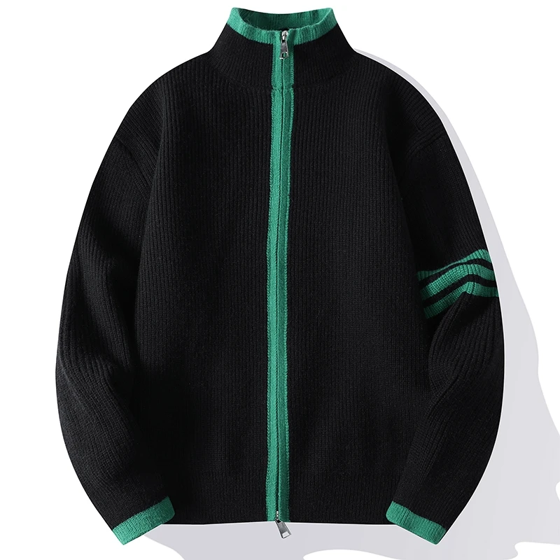 High-quality Cardigan Classic Sweaters Luxury Men's Winter Sweater Zipper Clothing Striped Casual Keep Warm Long Sleeve Autumn
High-quality Cardigan Classic Sweaters Luxury Men's Winter Sweater Zipper Clothing Striped Casual Keep Warm Long Sleeve Autumn