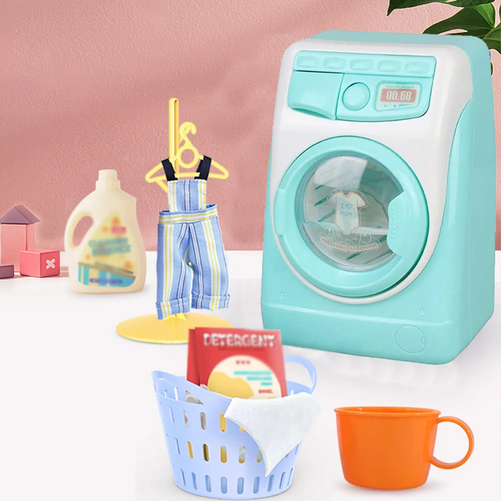 

Laundry Machine Model Toy Mini Brush Toddlers Appliance Simulated Washing Portable Washer Plaything Cognitive Role-play