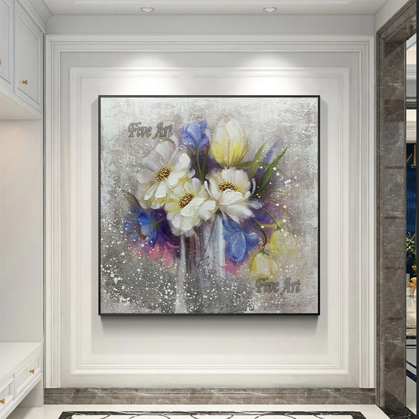 Beautiful Flower Painting 100% Handmade Modern Showpiece For Home Decoration Canvas Art Wall Picture For Living Room No Framed
Beautiful Flower Painting 100% Handmade Modern Showpiece For Home Decoration Canvas Art Wall Picture For Living Room No Framed