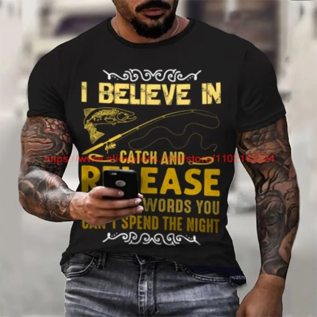 Summer Fashion Mens T-shirt Love Fishing 3D Printed Harajuku Short Sleeve T Shirts Unisex Casual Streetwear Wild Fishing T Top
Summer Fashion Mens T-shirt Love Fishing 3D Printed Harajuku Short Sleeve T Shirts Unisex Casual Streetwear Wild Fishing T Top