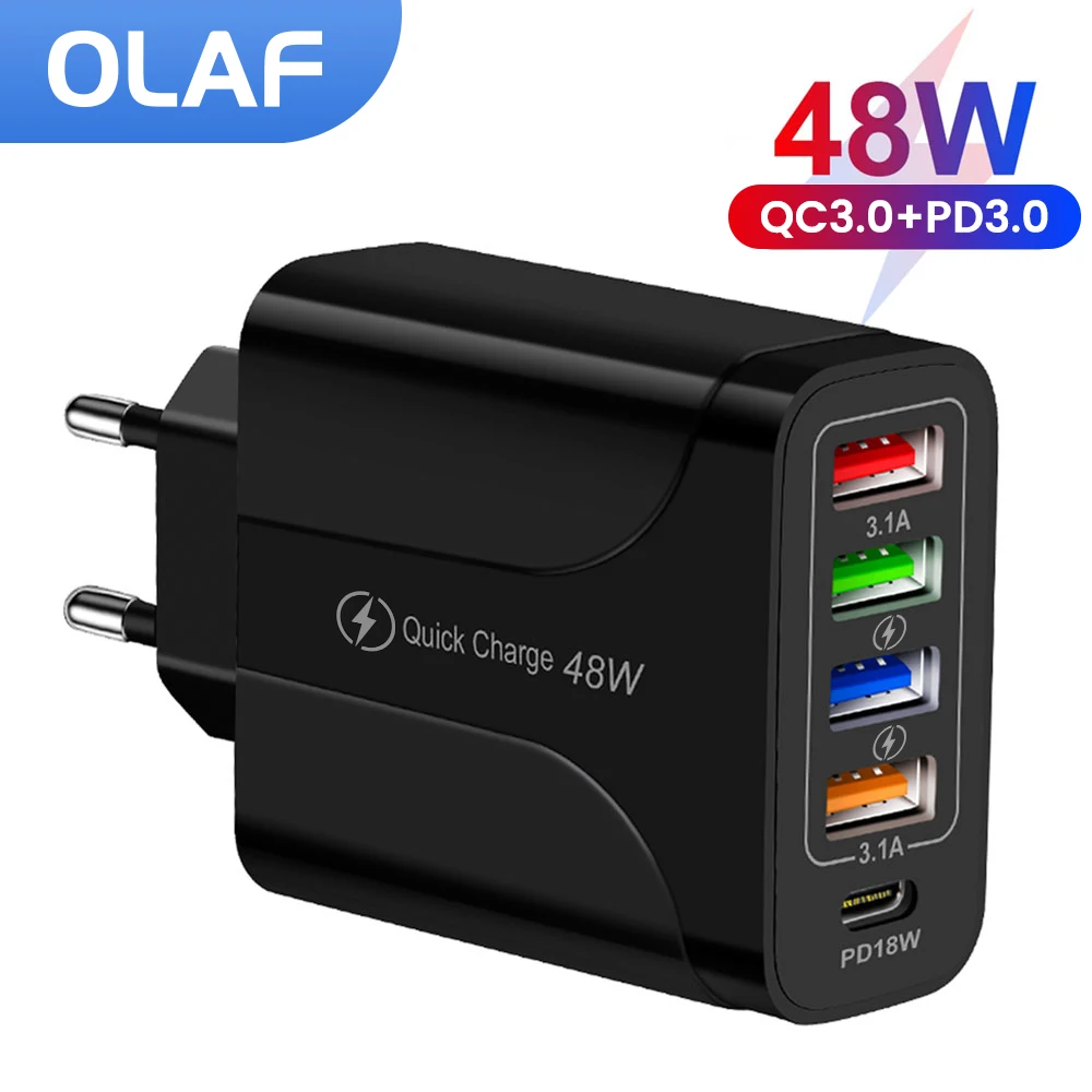 Olaf USB Type C зарядное устройство PD для быстрой зарядки iPhone 13 12 ximo Samsung мобильный