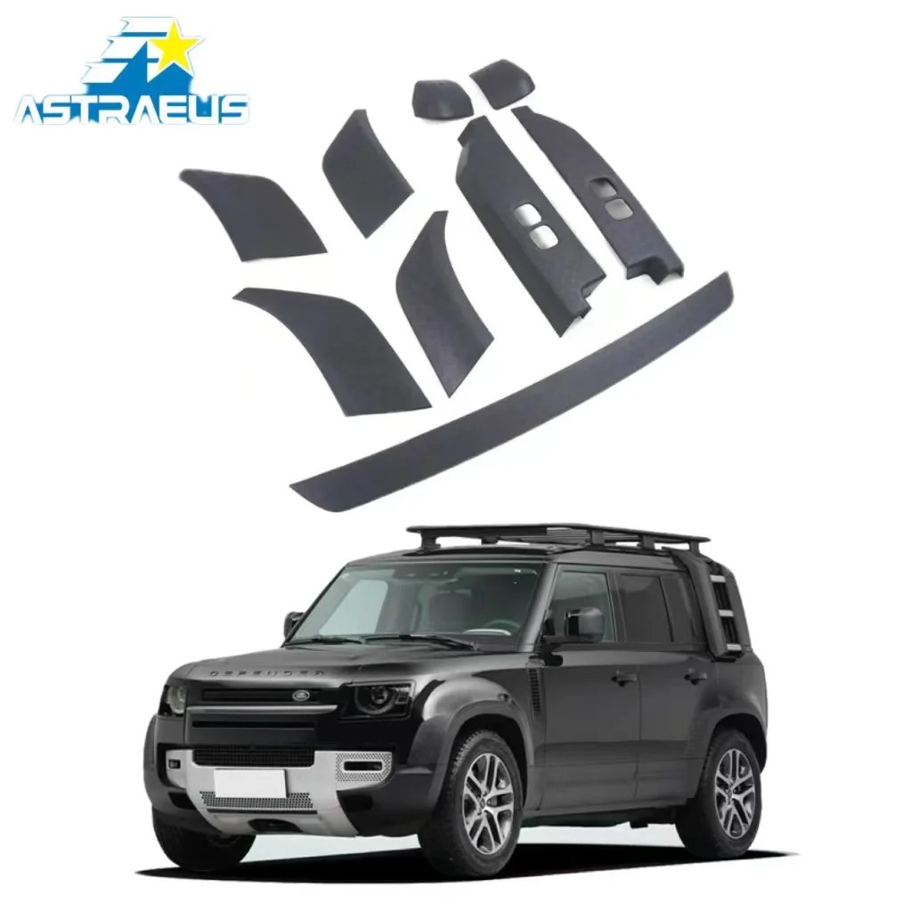High Quality ABS Black Color Pattern Anti-erasing Decorative plate-9 Piece Set For 2020 Land Rover Defender 110
High Quality ABS Black Color Pattern Anti-erasing Decorative plate-9 Piece Set For 2020 Land Rover Defender 110