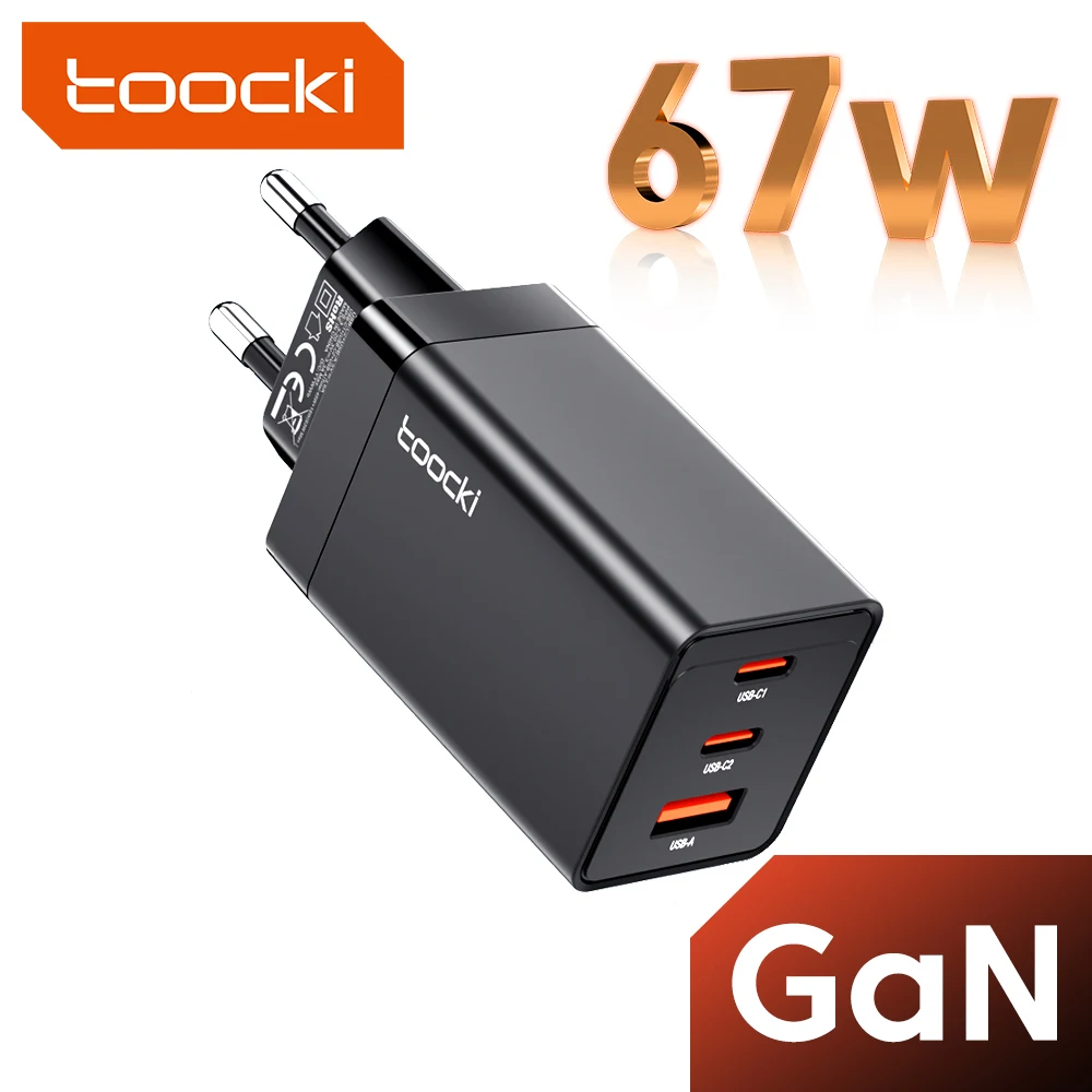 Toocki 67W GaN USB C Charger Quick Charge 65W 4.0 3.0 QC4.0 PD 3.0 PD USB-C Type C Fast USB Charger For iPhone 14 13 Pro MacBook
Toocki 67W GaN USB C Charger Quick Charge 65W 4.0 3.0 QC4.0 PD 3.0 PD USB-C Type C Fast USB Charger For iPhone 14 13 Pro MacBook