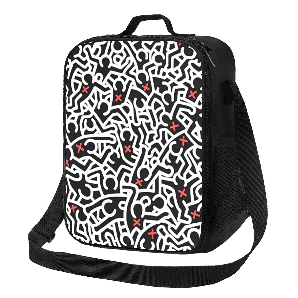 Германские постеры Haring, теплоизолированные сумки для обеда, женские геометрические абстрактные граффити, Портативный Ланч-пикник, контейнер для еды Bento
Германские постеры Haring, теплоизолированные сумки для обеда, женские геометрические абстрактные граффити, Портативный Ланч-пикник, контейнер для еды Bento