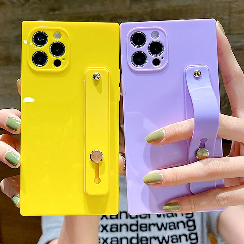 Soft Wrist Strap Candy Phone Case For iPhone 12 11 13 Pro Max Mini X XR XS Max 7 8 Plus SE 2020 Square Bumper Back Cover
Soft Wrist Strap Candy Phone Case For iPhone 12 11 13 Pro Max Mini X XR XS Max 7 8 Plus SE 2020 Square Bumper Back Cover