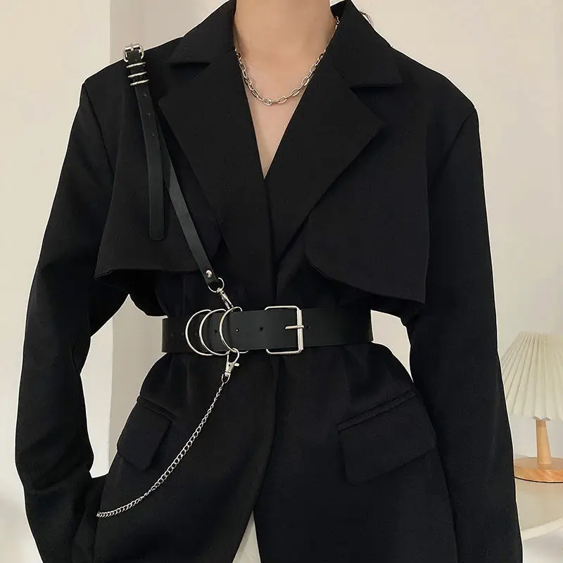 Women Skirt Belt Female Pu Leather Hip Hop Rock Nightclub Sexy Jeans Dress Heart Punk Belt with Metal Waist Chain Harness
Women Skirt Belt Female Pu Leather Hip Hop Rock Nightclub Sexy Jeans Dress Heart Punk Belt with Metal Waist Chain Harness