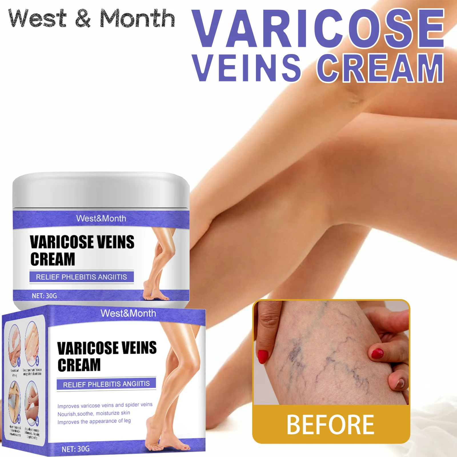 New High quality Vein repair cream vein cream blue vein bulging pain leg varicose earthworm leg pulse kang leg care
New High quality Vein repair cream vein cream blue vein bulging pain leg varicose earthworm leg pulse kang leg care