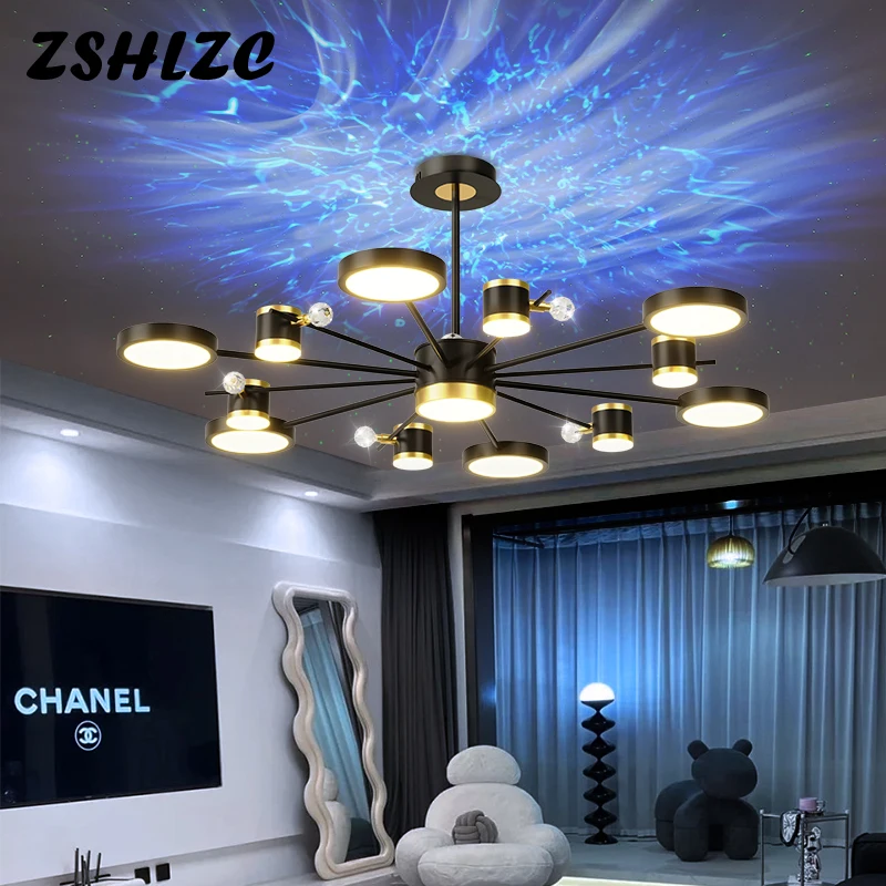 Black White LED Chandelier Indoor Pendant Hanging Lighting For Living Dining Room Kitchen Hall Starry Sky Ceiling Chandelier
Black White LED Chandelier Indoor Pendant Hanging Lighting For Living Dining Room Kitchen Hall Starry Sky Ceiling Chandelier