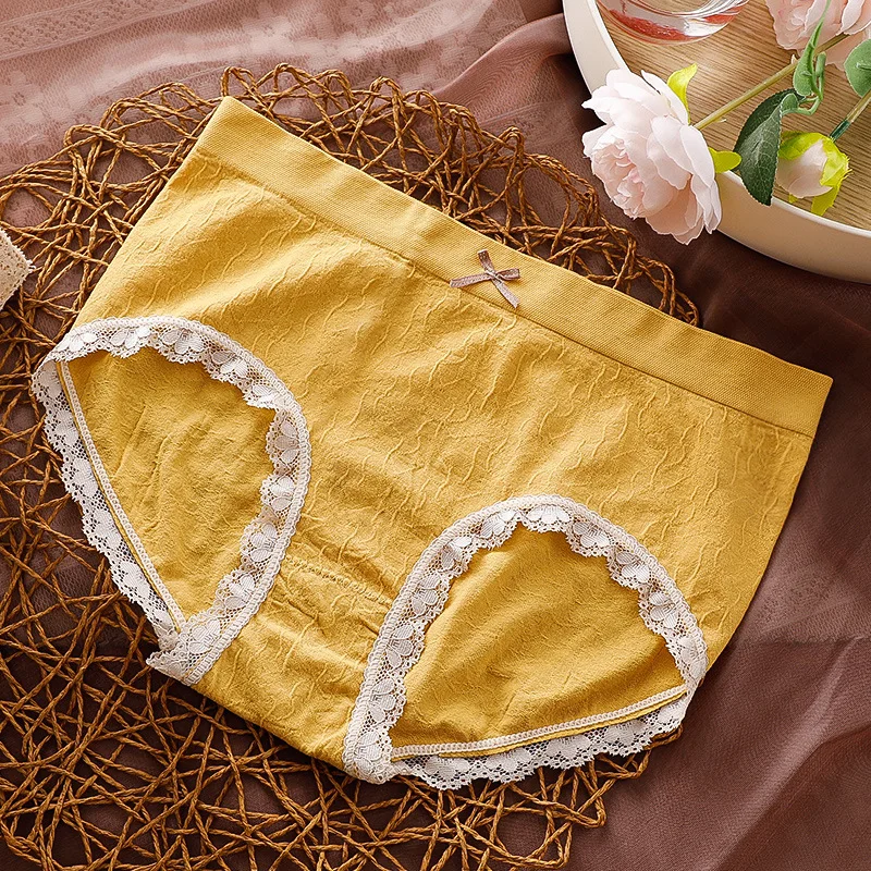 Cotton Panties Comfotable Mid Waist Women's Panties Solid Lace Briefs Breathable Underwear Sexy Underpant Underware
Cotton Panties Comfotable Mid Waist Women's Panties Solid Lace Briefs Breathable Underwear Sexy Underpant Underware