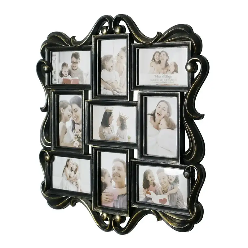 Black & Gold Baroque Vintage Style Photo Collage Picture Frame - 22 Photo card holder Wall decororation Classeur photocards kpop
Black & Gold Baroque Vintage Style Photo Collage Picture Frame - 22 Photo card holder Wall decororation Classeur photocards kpop