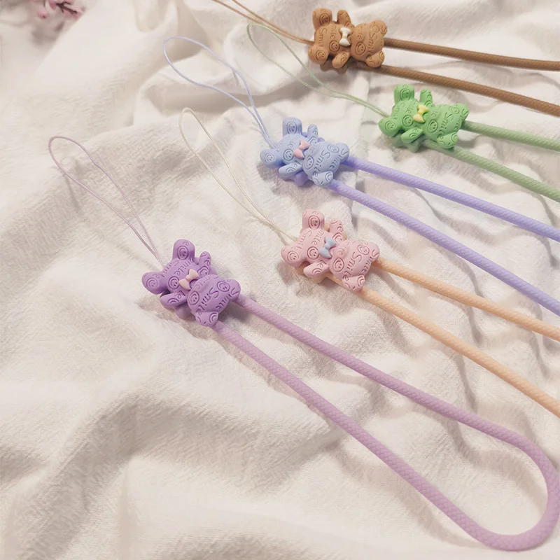 Mobile Phone Lanyard Smiling Bear Silicone Lanyard for IPhone 13 Pro Samsung Mobile Phone Lanyard Anti-lost Sling Phone Lanyard
Mobile Phone Lanyard Smiling Bear Silicone Lanyard for IPhone 13 Pro Samsung Mobile Phone Lanyard Anti-lost Sling Phone Lanyard
