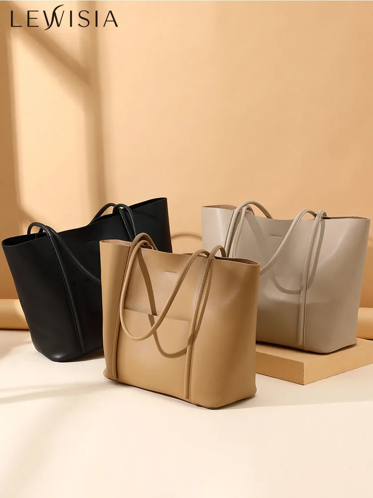 LEWISIA 2023 New Genuine Leather Women's Tote Handheld Large Cowhide Commuter Shoulder Women's Large Capacity Shopping Bag
LEWISIA 2023 New Genuine Leather Women's Tote Handheld Large Cowhide Commuter Shoulder Women's Large Capacity Shopping Bag